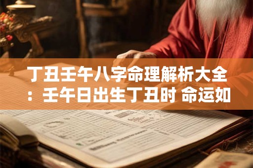 丁丑壬午八字命理解析大全：壬午日出生丁丑时 命运如何