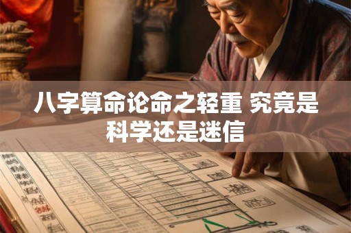 八字算命论命之轻重 究竟是科学还是迷信