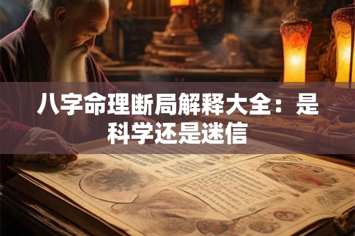 八字命理断局解释大全：是科学还是迷信