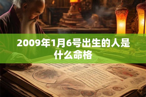 2009年1月6号出生的人是什么命格