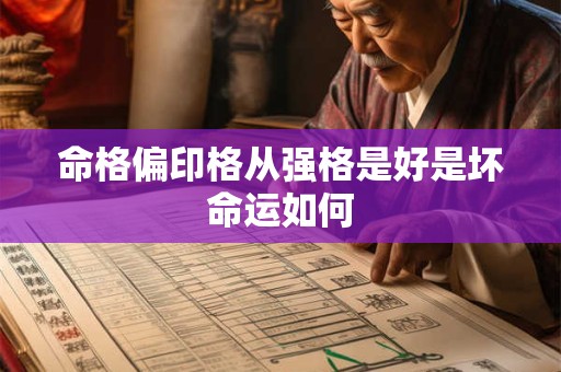 命格偏印格从强格是好是坏命运如何
