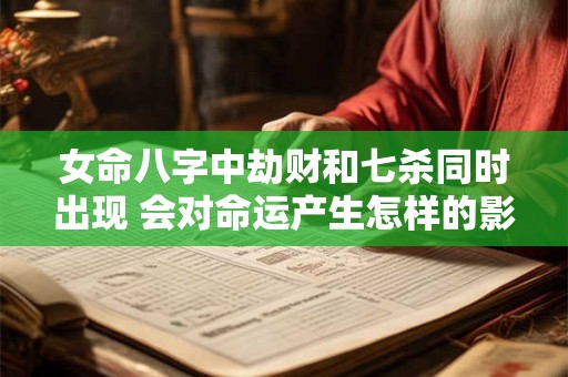 女命八字中劫财和七杀同时出现 会对命运产生怎样的影响呢