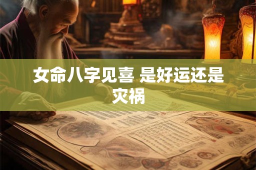 女命八字见喜 是好运还是灾祸