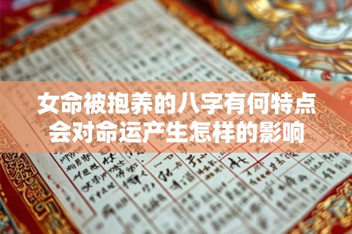 女命被抱养的八字有何特点会对命运产生怎样的影响