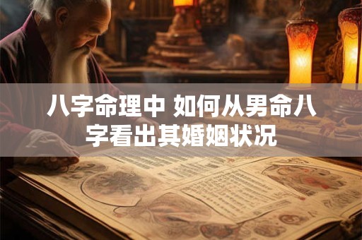 八字命理中 如何从男命八字看出其婚姻状况