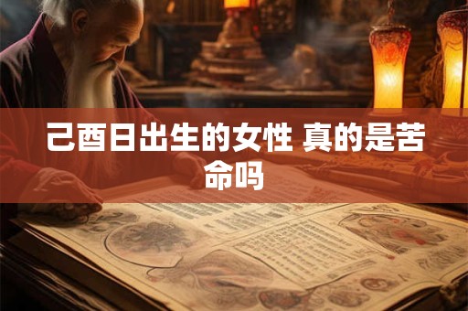 己酉日出生的女性 真的是苦命吗