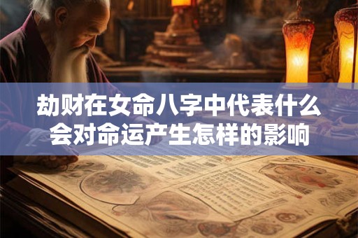 劫财在女命八字中代表什么会对命运产生怎样的影响