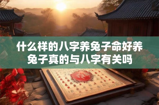 什么样的八字养兔子命好养兔子真的与八字有关吗