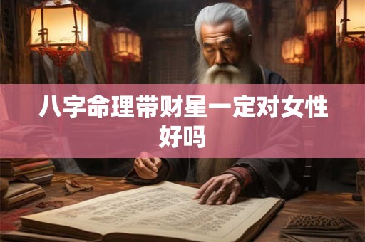 八字命理带财星一定对女性好吗