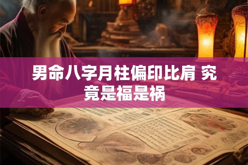 男命八字月柱偏印比肩 究竟是福是祸