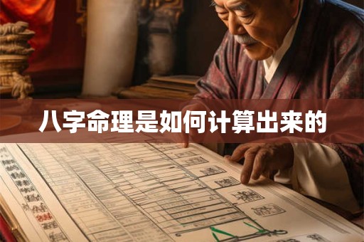 八字命理是如何计算出来的