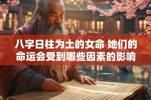 八字日柱为土的女命 她们的命运会受到哪些因素的影响