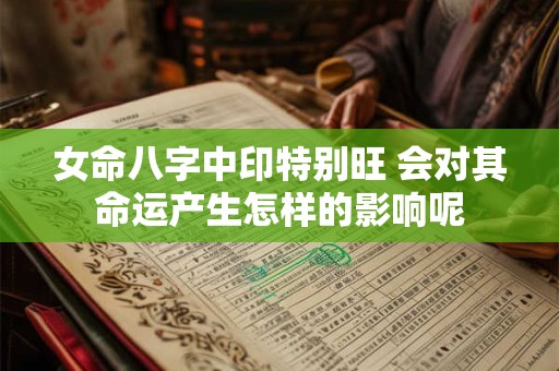 女命八字中印特别旺 会对其命运产生怎样的影响呢