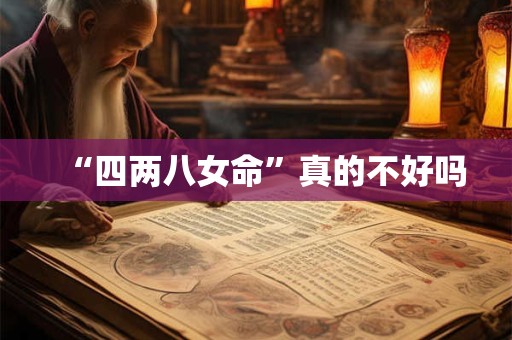 “四两八女命”真的不好吗
