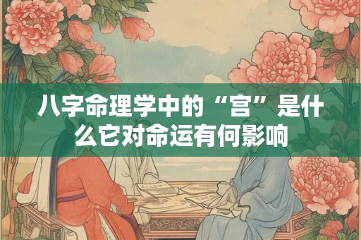 八字命理学中的“宫”是什么它对命运有何影响