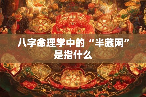 八字命理学中的“半藏网”是指什么