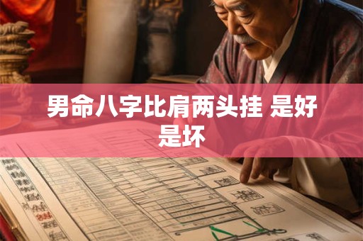 男命八字比肩两头挂 是好是坏