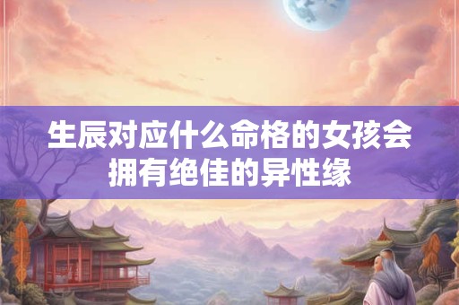 生辰对应什么命格的女孩会拥有绝佳的异性缘