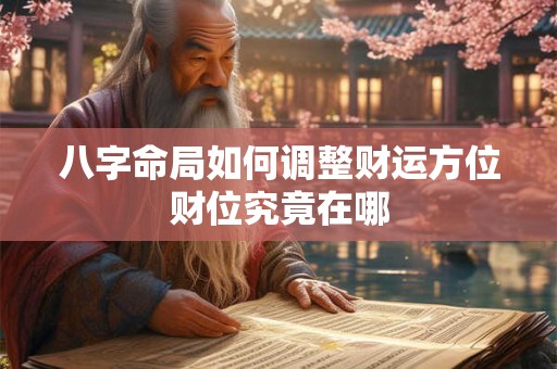 八字命局如何调整财运方位财位究竟在哪