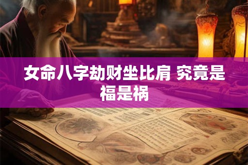 女命八字劫财坐比肩 究竟是福是祸 女命八字劫财坐比肩 究竟是福是祸