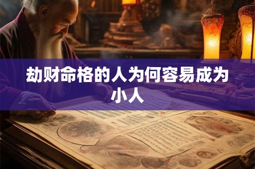 劫财命格的人为何容易成为小人