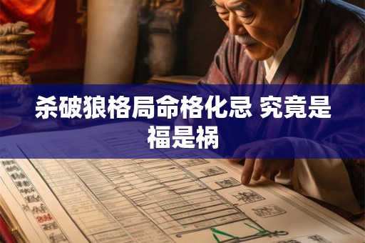 杀破狼格局命格化忌 究竟是福是祸