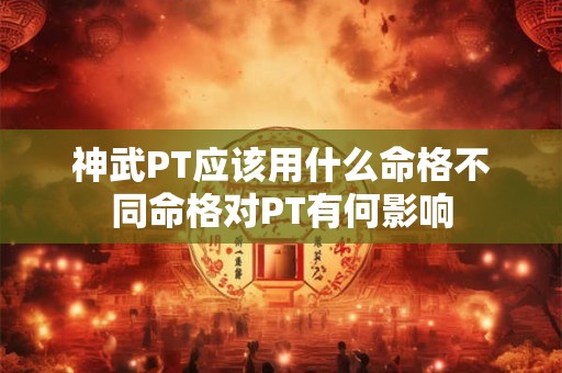 神武PT应该用什么命格不同命格对PT有何影响