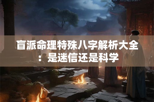 盲派命理特殊八字解析大全：是迷信还是科学