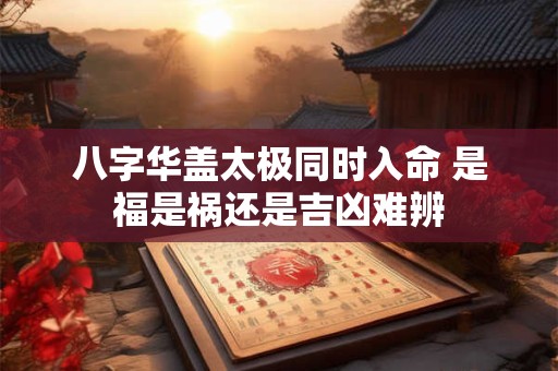 八字华盖太极同时入命 是福是祸还是吉凶难辨