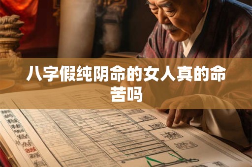 八字假纯阴命的女人真的命苦吗