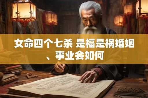 女命四个七杀 是福是祸婚姻、事业会如何