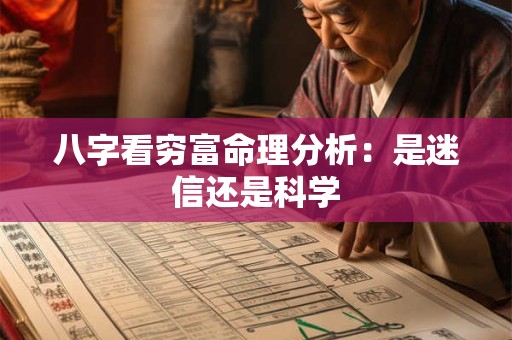 八字看穷富命理分析：是迷信还是科学