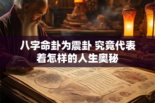 八字命卦为震卦 究竟代表着怎样的人生奥秘