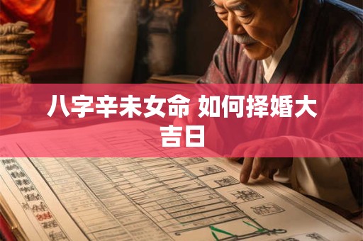 八字辛未女命 如何择婚大吉日