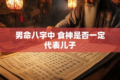 男命八字中 食神是否一定代表儿子
