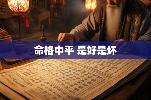 命格中平 是好是坏