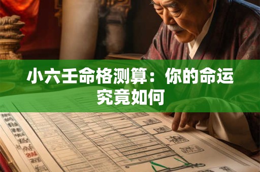 小六壬命格测算：你的命运究竟如何