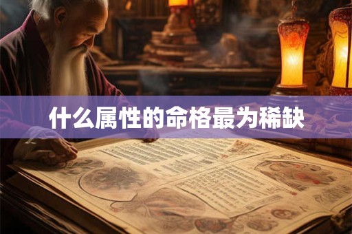 什么属性的命格最为稀缺