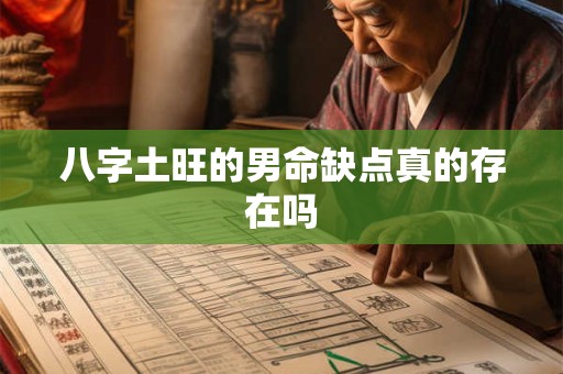 八字土旺的男命缺点真的存在吗