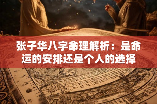 张子华八字命理解析：是命运的安排还是个人的选择