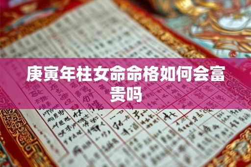 庚寅年柱女命命格如何会富贵吗 庚寅年柱女命命格如何会富贵吗