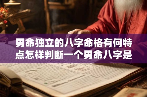 男命独立的八字命格有何特点怎样判断一个男命八字是否独立