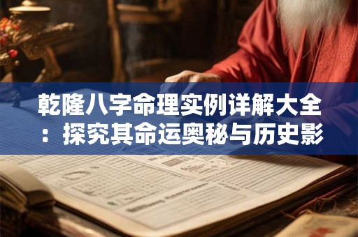乾隆八字命理实例详解大全：探究其命运奥秘与历史影响