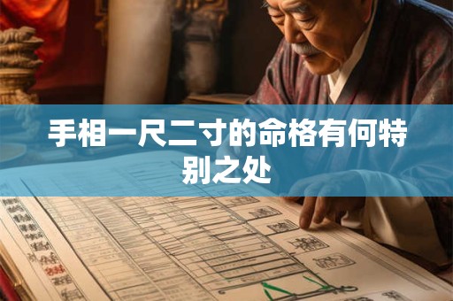 手相一尺二寸的命格有何特别之处