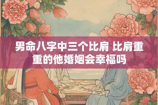 男命八字中三个比肩 比肩重重的他婚姻会幸福吗