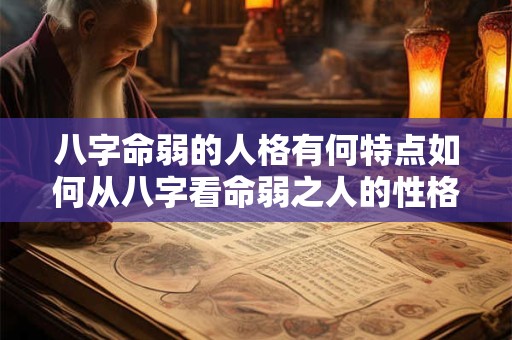八字命弱的人格有何特点如何从八字看命弱之人的性格