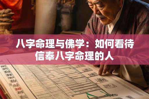 八字命理与佛学：如何看待信奉八字命理的人