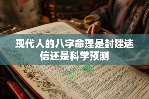 现代人的八字命理是封建迷信还是科学预测