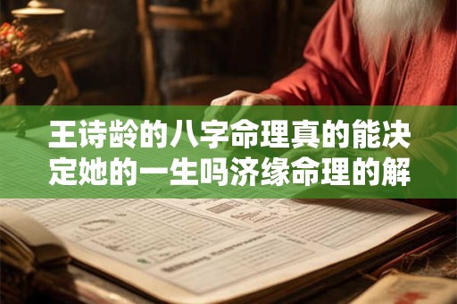 王诗龄的八字命理真的能决定她的一生吗济缘命理的解读是否可信