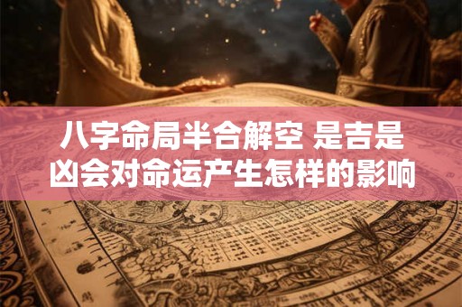 八字命局半合解空 是吉是凶会对命运产生怎样的影响